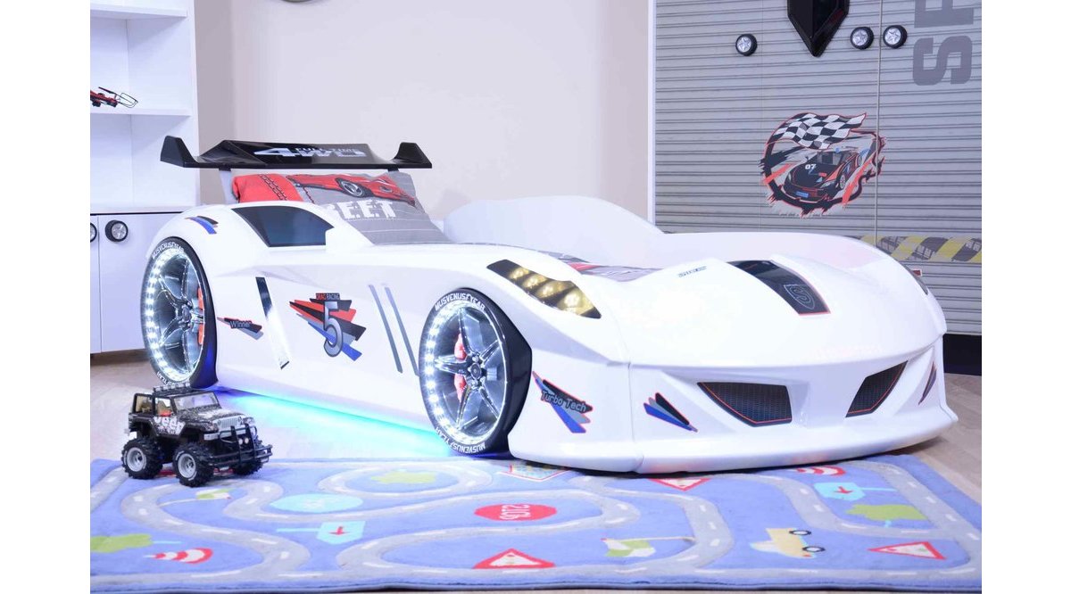 JAGUAR ARABALI YATAK BEYAZ FULL LEDLİ FİYATI Vivense