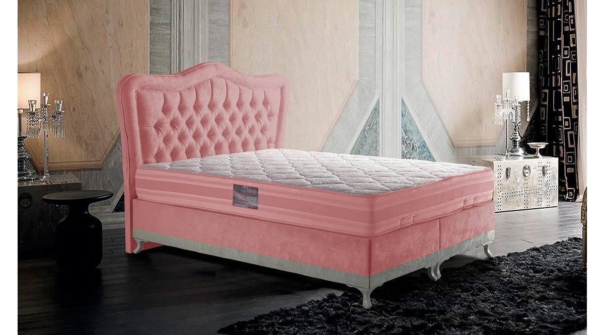 CAMELLİ PEMBE BAZA + BAŞLIK + YATAK SETİ FİYATI Vivense