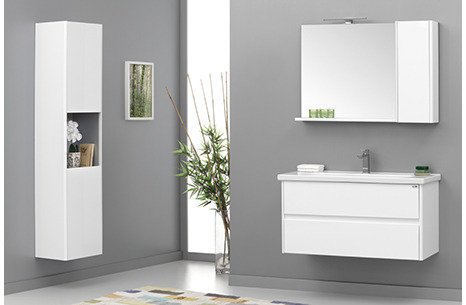 DÜDEN BANYO DOLABI TAKIMI BEYAZ 60 CM