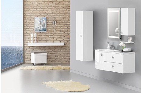 ELEGANCE BANYO DOLABI TAKIMI BEYAZ
