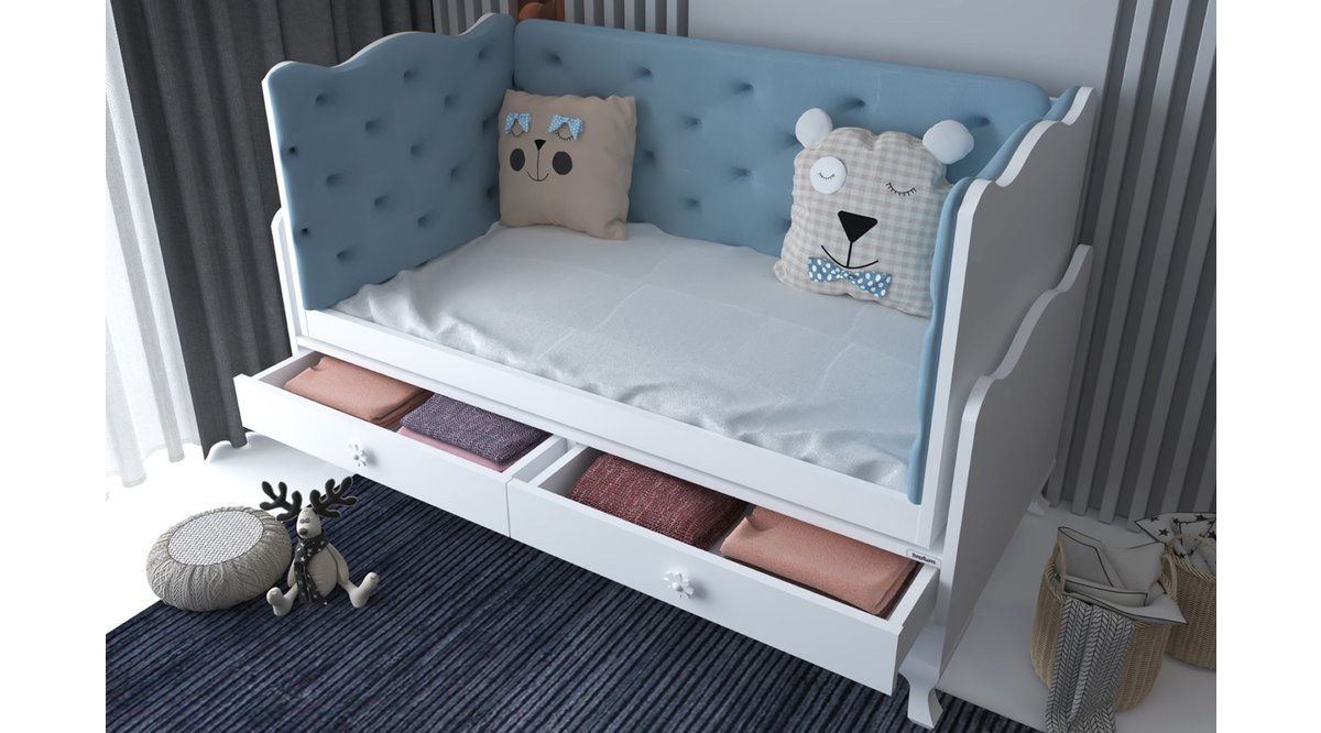 BROFURN MODEL AHŞAP ÇİFT ÇEKMECELİ BEŞİK SETİ FİYATI Vivense