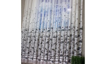 BRİLLANT TÜL PERDE ARABALI ORTA PİLE BOY 190 50X190