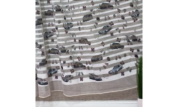 BRİLLANT TÜL PERDE ARABALI ORTA PİLE BOY 190 50X190