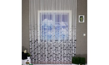 BRİLLANT TÜL PERDE ARABALI ORTA PİLE BOY 190 50X190