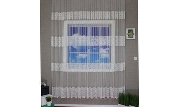 BRİLLANT TÜL PERDE BÜYÜK PAPATYA SIK PİLE BOY 250 50X250