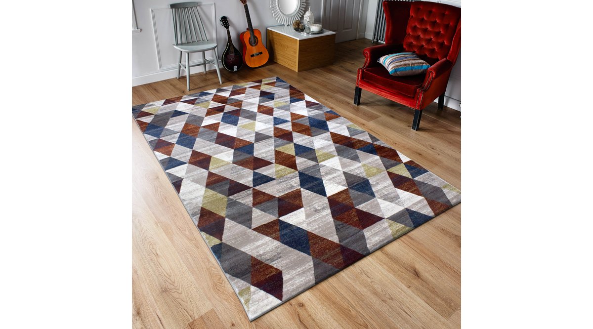 MERİNOS OLİMPOS 15894 MOZAİK DESEN RENKLİ MODERN HALI FİYATI Vivense