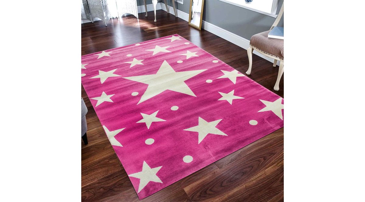 PAYİDAR HALI CAPELLA 1387A PEMBE YILDIZLI 120X170 FİYATI Vivense
