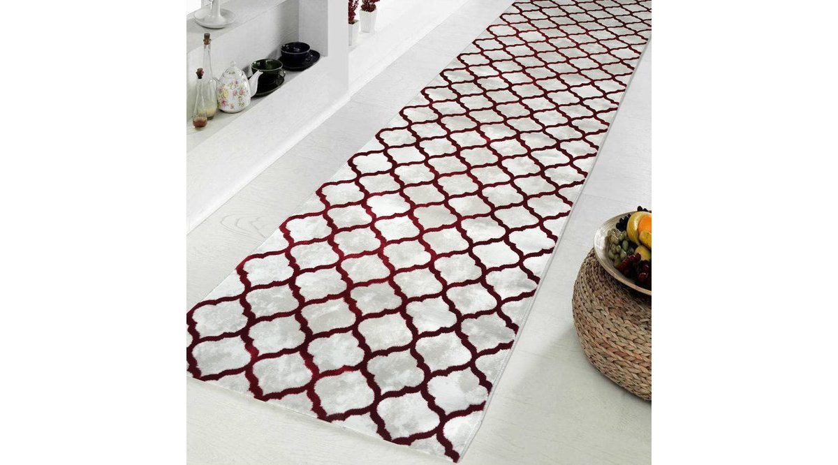 PAYİDAR HALI VAVEYLA 1586A BORDO DURU DESEN KESME YOLLUK 80 CM FİYATI