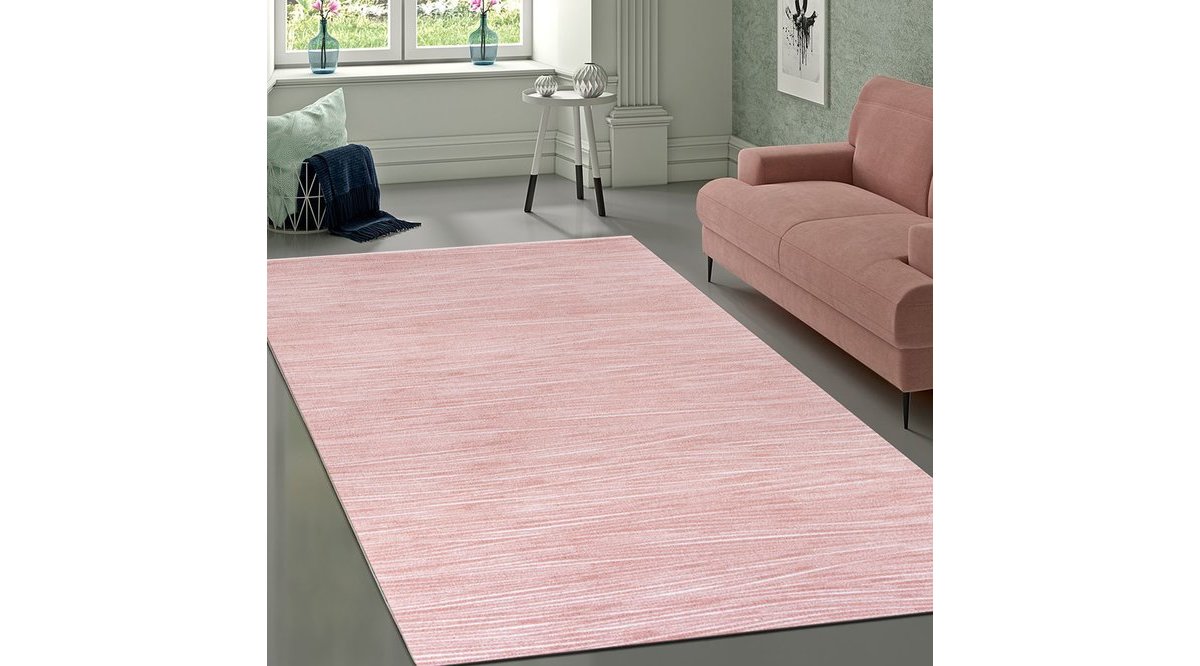 BAHARİYE ALİZE PI 6624 PEMBE 150X230 MODERN HALI FİYATI Vivense