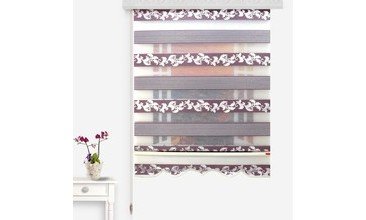 BRİLLANT JAKAR PLİSE GARDEN2 ZEBRA PERDE ETEK DİLİMLİ BOY 260 CM 80X260