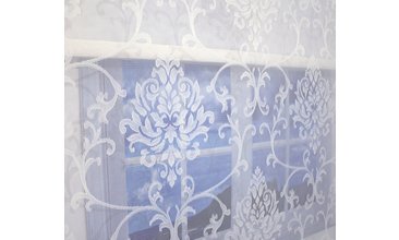 PAYİDAR VV884945 DAMASK DESEN ÇİFTLİ SİSTEM TÜL STOR PERDE 200 CM 70X200