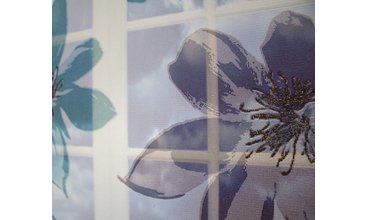 BRİLLANT VV2052-2 IŞILTILI ÇİÇEK DESENLİ TÜL STOR PERDE 200 CM 70X200