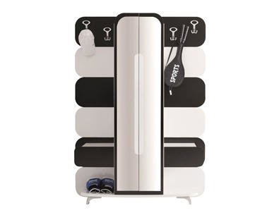 KELEBEK SİYAH- BEYAZ PORTMANTO