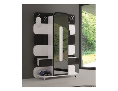 KELEBEK SİYAH- BEYAZ PORTMANTO