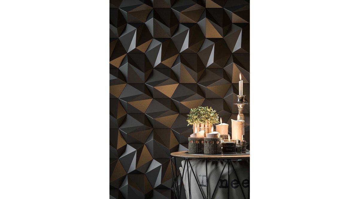 3D DEKORATİF DUVAR PANELİ ZETA ANTRASİT FİYATI Vivense