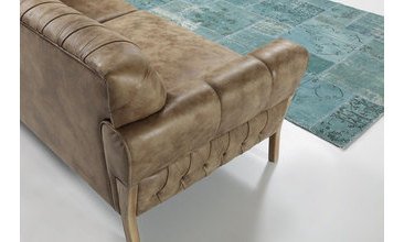 ATLANTİS KOLTUK TAKIMI KREM KAHVE