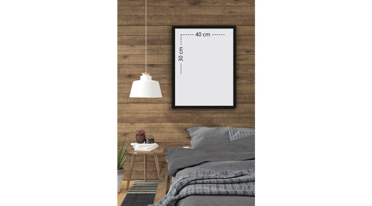 ÖZCANLAR ÇERÇEVE ABSTRACT GECE MANZARALI YATAK ODASI