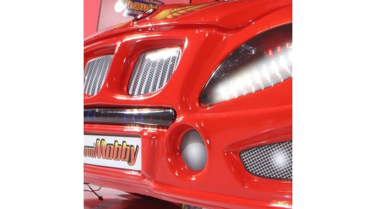 OTOMOBBY LEDLİ MÜZİKLİ ARABA YATAK KIRMIZI FİYATI Vivense