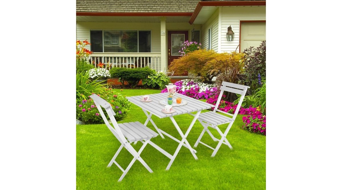 PRADO ADALİSS BİSTRO BAHÇE BALKON MASA SANDALYE TAKIMI BEYAZ FİYATI