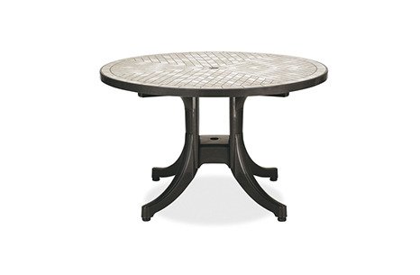 DİVA YUVARLAK MASA Ø120 ANTRASİT MOZAİK