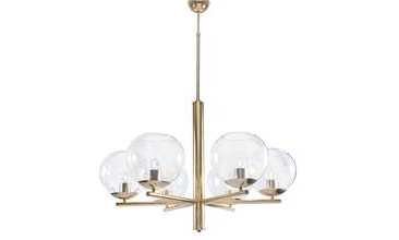 HEXA PARLAK PİRİNÇ AVİZE