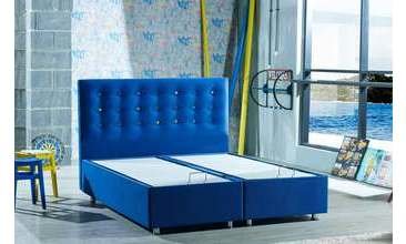 RETRO MAVİ YATAK BAZA SETİ ÇİFT KİŞİLİK 140X190