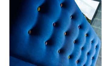 RETRO MAVİ YATAK BAZA SETİ ÇİFT KİŞİLİK 140X190