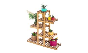 AHŞAP BEŞ KATLI ÇİÇEKLİK SAKSILIK