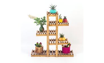 AHŞAP BEŞ KATLI ÇİÇEKLİK SAKSILIK