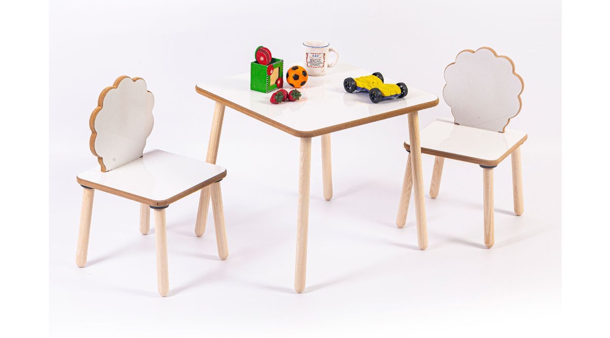 YUMURCAK AĞAÇ DESENLİ ÇALIŞMA MASA SANDALYE TAKIMI FİYATI