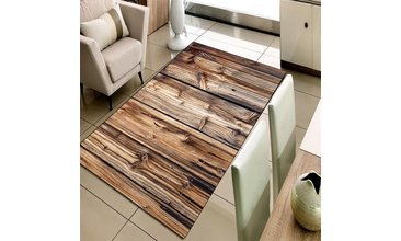 TAHTA AĞAÇ 3D MODERN DEKORATİF SALON HALILARI 140X90