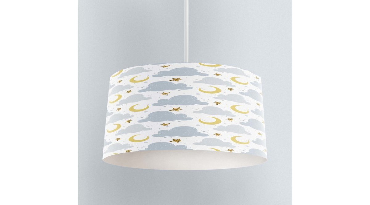 ELSE BULUTLAR AY YILDIZ DESENLİ BEBEK ÇOCUK ODASI SARKIT