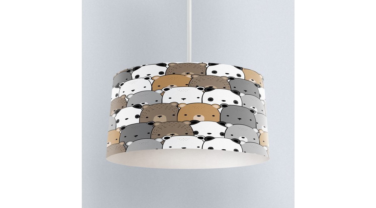 ELSE GRİ KAYVE AYILAR DESENLİ BEBEK ÇOCUK ODASI SARKIT