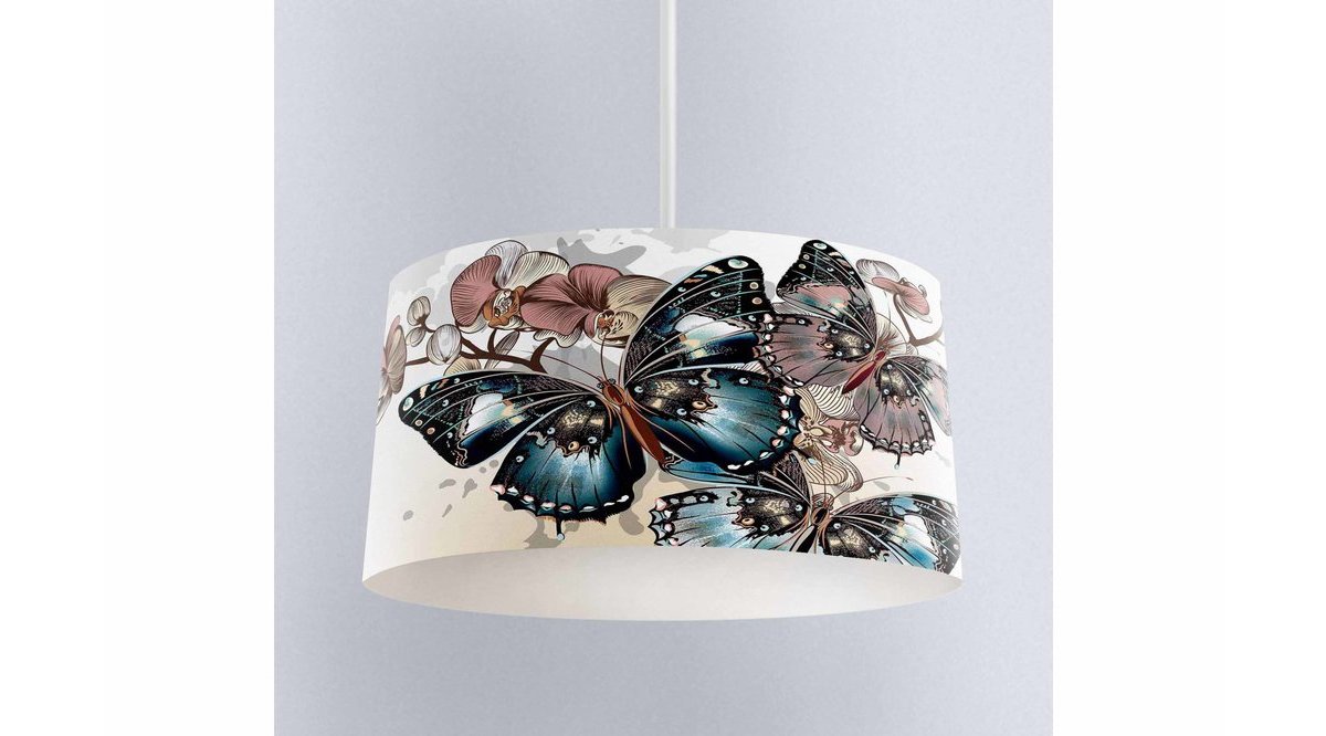 ELSE KAHVE ÇİÇEK KELEBEKLER DESENLİ SALON 3D SARKIT AVİZE FİYATI Vivense