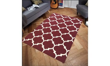 MARKAEV DİAMOND HALI 133 BORDO 80X150