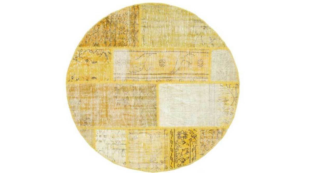 MARKAEV PATCHWORK IHLAMUR YUVARLAK HALI FİYATI Vivense