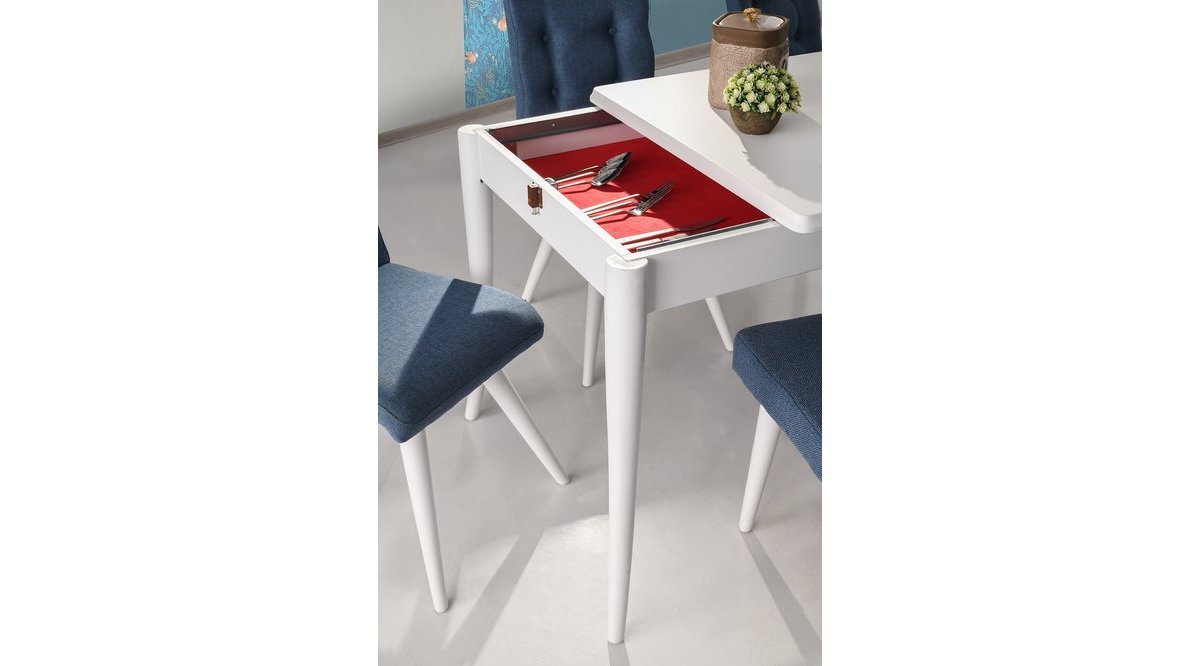 VARİO MASA ZOE SANDALYE PUF TAKIMI FİYATI Vivense