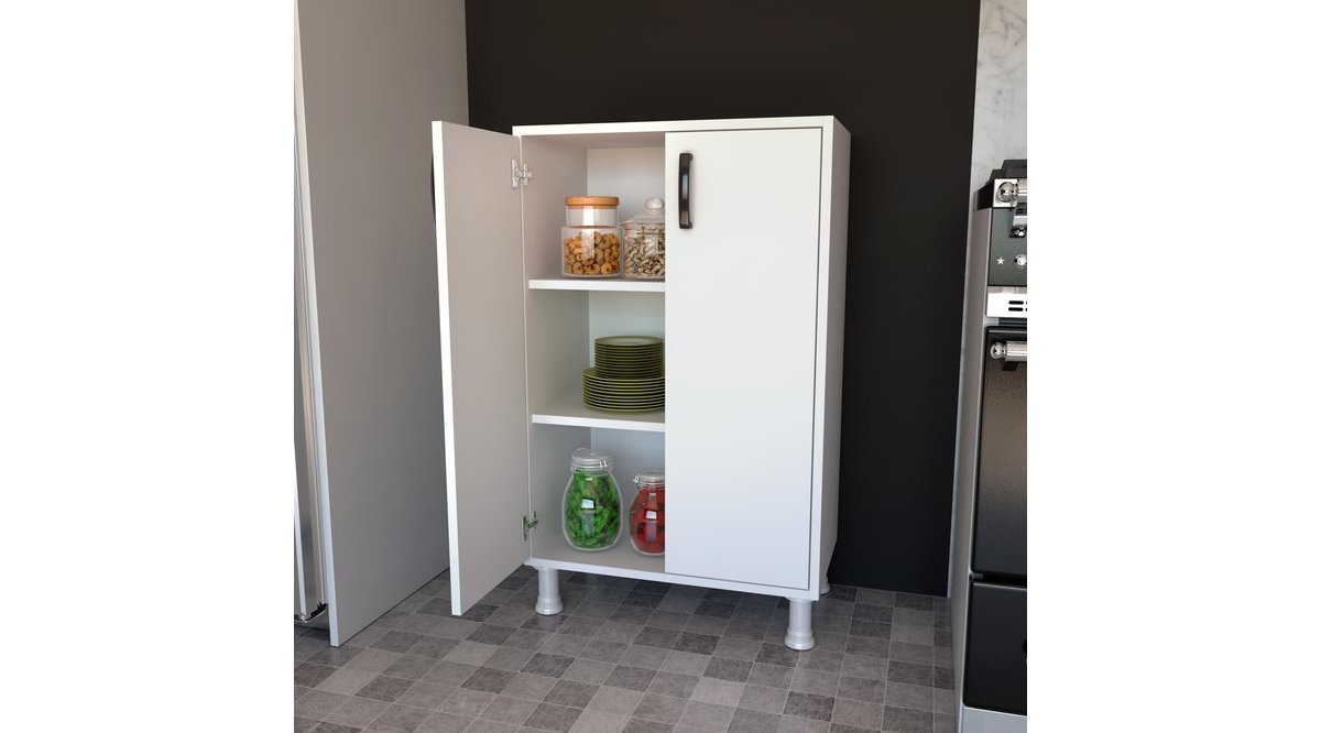 RANİ F3 ÇOK AMAÇLI DOLAP 2 KAPAKLI 3 RAFLI BEYAZ M8 FİYATI Vivense