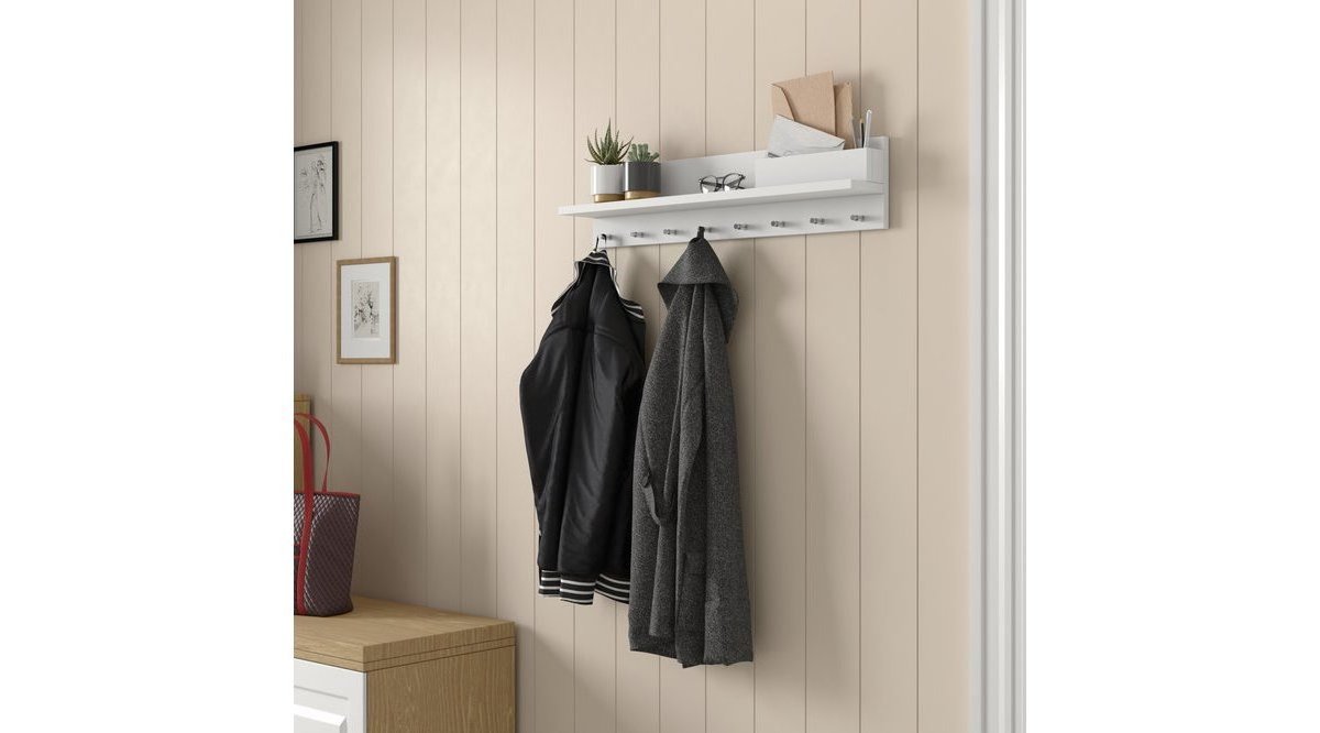 RANİ P1 MODERN DUVAR ASKISI PORTMANTO ASKILIK BEYAZ VESTİYER M1 FİYATI