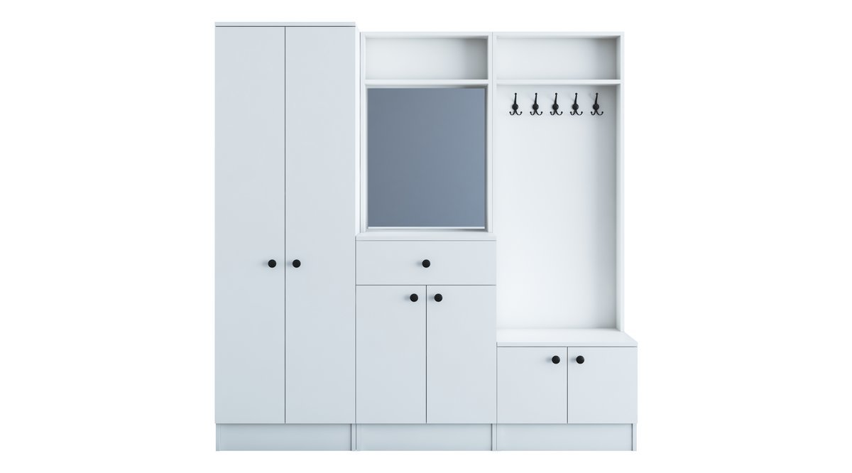 RANİ P6 MODERN ÇEKMECELİ AYNALI PORTMANTO AYAKKABILIK RANİ P6 MODERN ÇEKMECELİ AYNALI PORTMANTO AYAKKABILIK