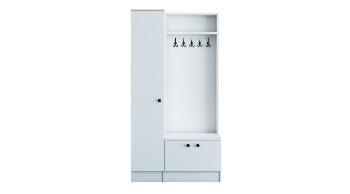 RANİ P6 MODERN PORTMANTO AYAKKABILIK VESTİYER BEYAZ M9 FİYATI Vivense
