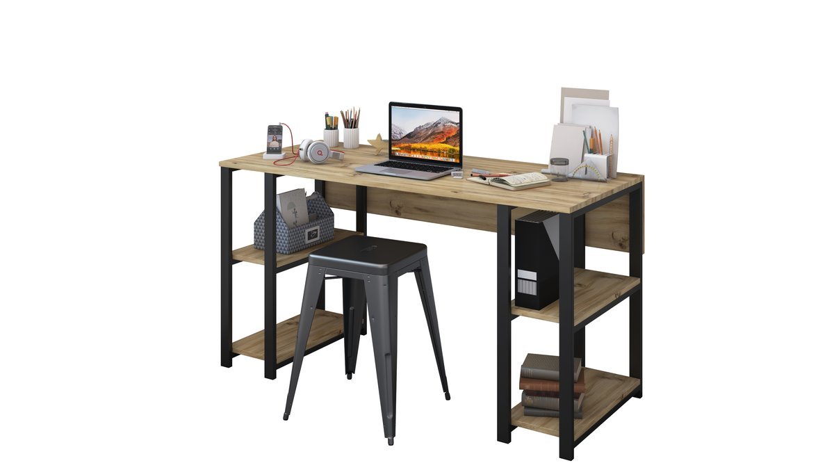 RANİ C6 ÇALIŞMA OFİS MASASI CEVİZ M3 FİYATI Vivense