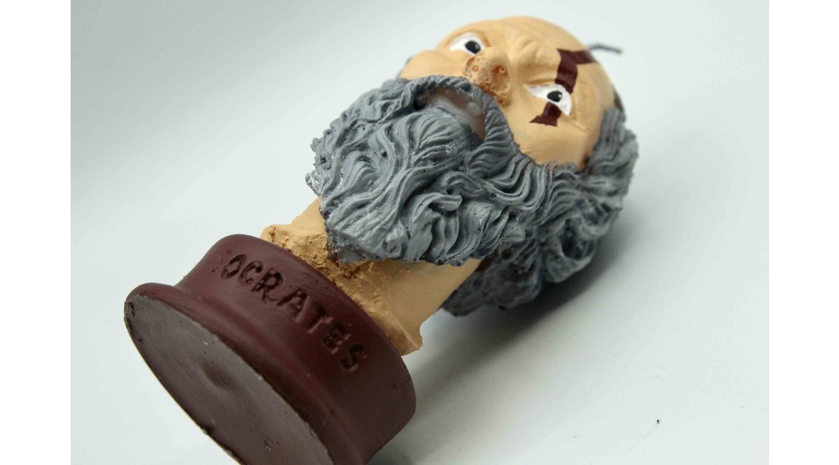 HEYKEL DEKORATİF MUM SOCRATES KAHVE GRİ FİYATI Vivense
