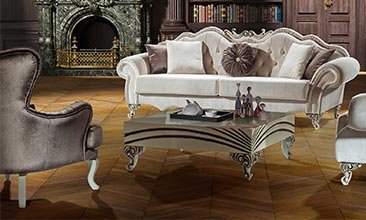 ROCHE KOLTUK TAKIMI KAHVE KREM