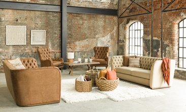 LİZBON KOLTUK TAKIMI KREM KAHVE