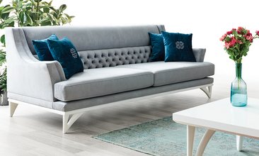 LUNA ÜÇLÜ KOLTUK GRİ