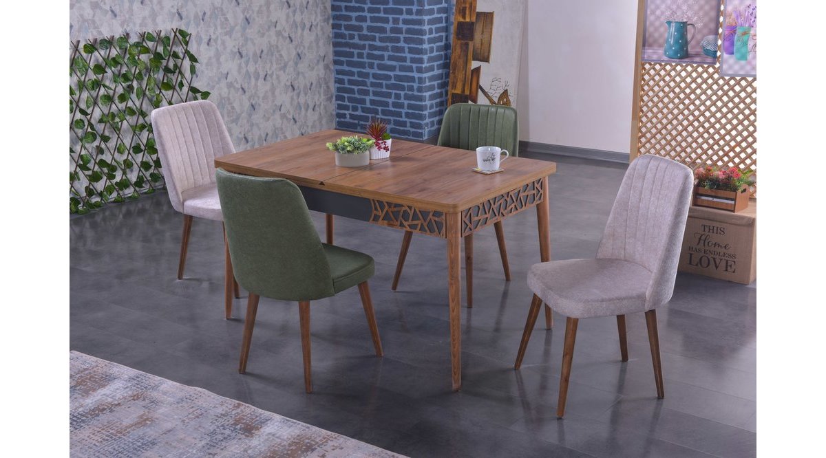 STOKER MOENA YEMEK MASA TAKIMI HAKİ YEŞİLKREM FİYATI Vivense