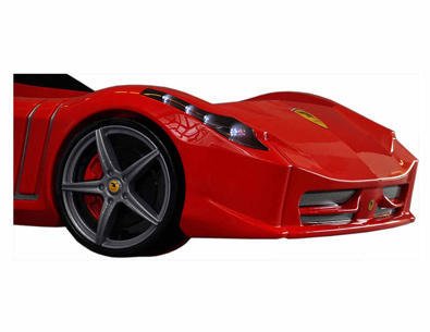FERRARİ ARABALI YATAK KIRMIZI