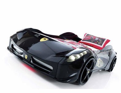 FERRARİ ARABALI YATAK SİYAH