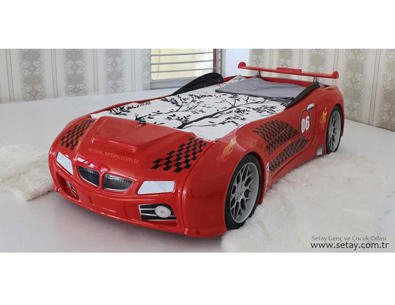 BMW ARABALI YATAK KIRMIZI